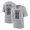 A.Falcons #8 Kyle Pitts Sr. Player Gray Fashion Home Game Ldoa Stitched Jerseys
