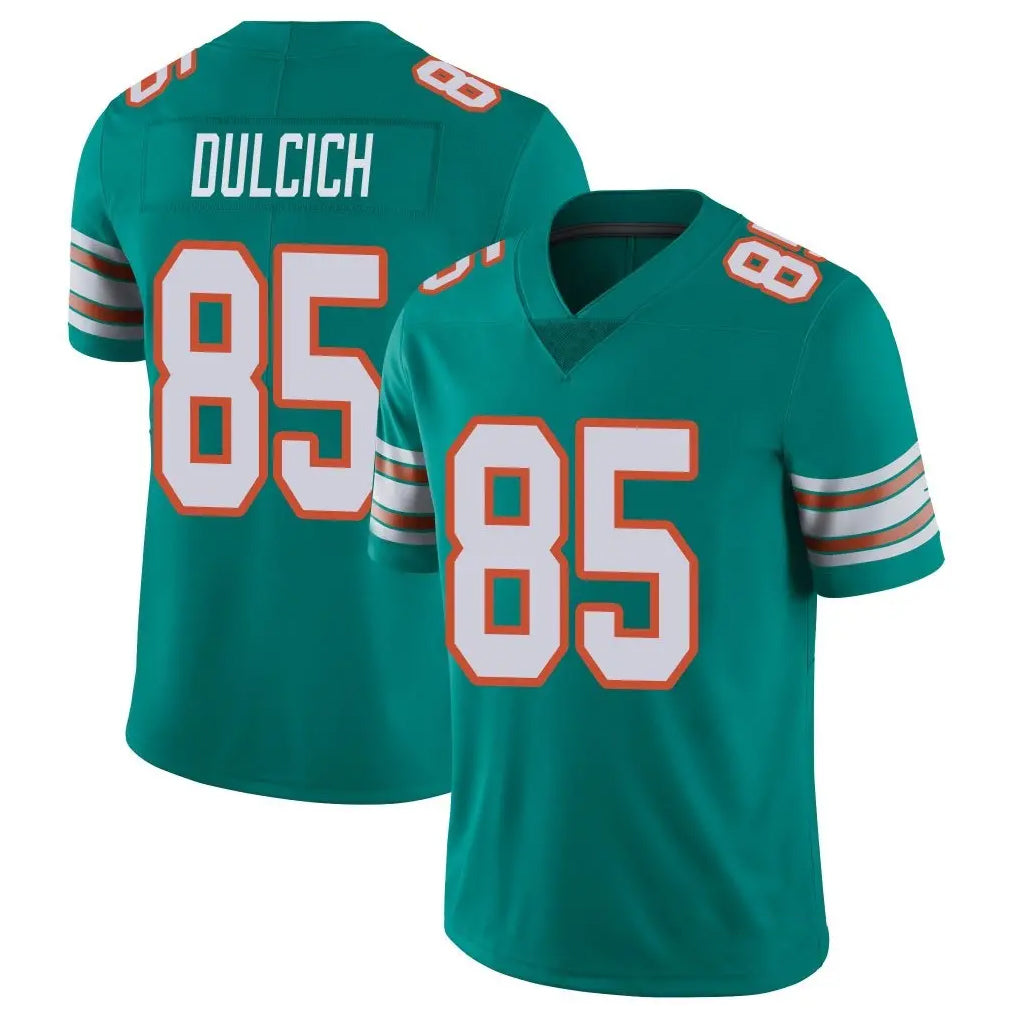 M.Dolphins #85 Greg Dulcich Player Aqua Limited Alternate Vapor Untouchable Home Game Ldoa Stitched Jerseys