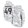 D.Broncos #49 Alex Singleton Player Arctic Camo Salute to Service Hoodies Limited Game Ldoa Stitched Jerseys
