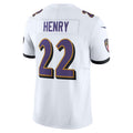 B.Ravens #22 Derrick Henry Player White Vapor F.U.S.E. Limited Game Home Ldoa Stitched Jerseys