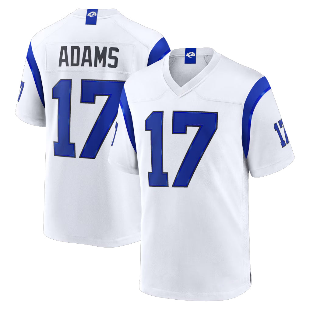LA.Rams #17 Davante Adams Player Fearsome White Home Game Ldoa Stitched Jerseys