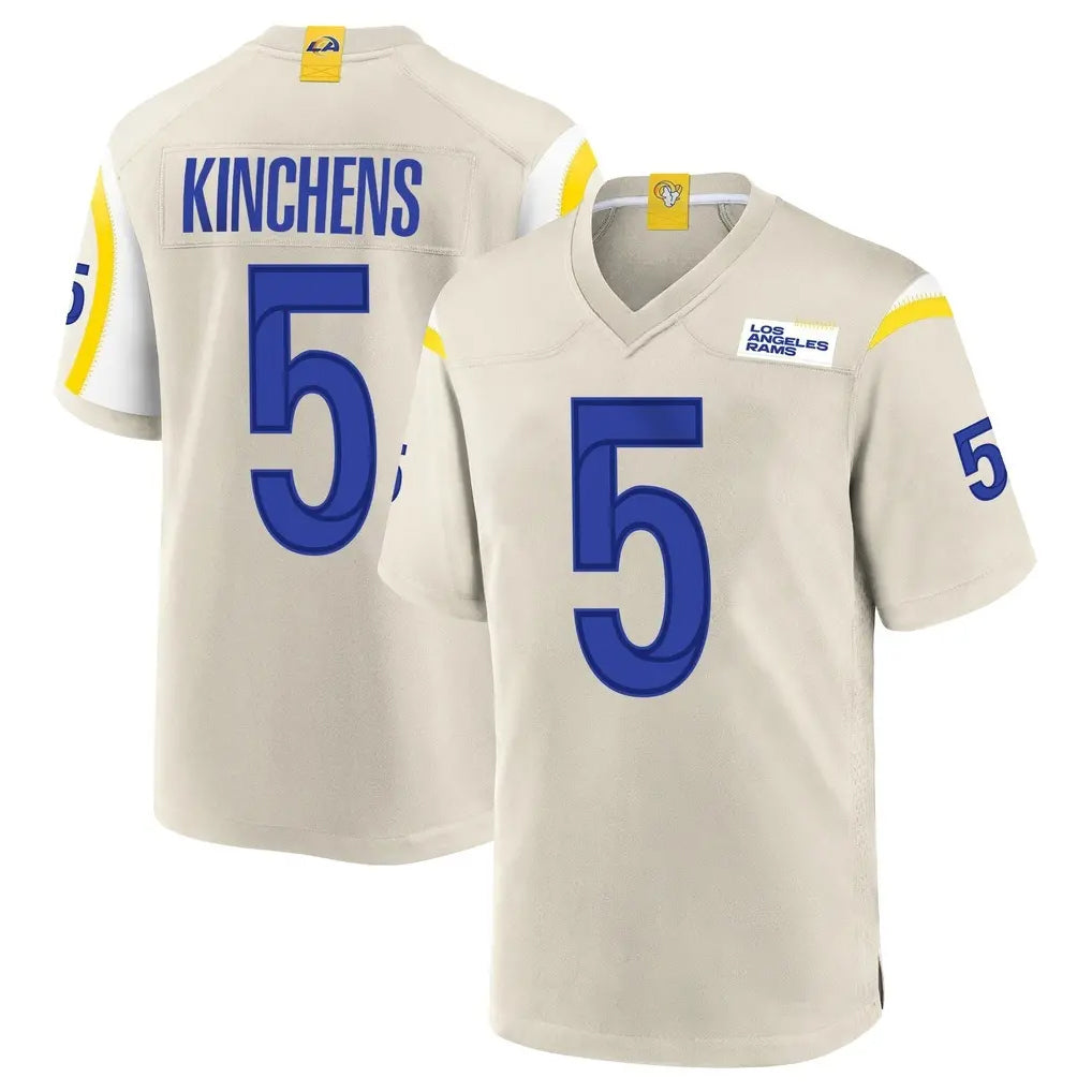 LA.Rams #5 Kamren Kinchens Player Bone Home Game Ldoa Stitched Jerseys