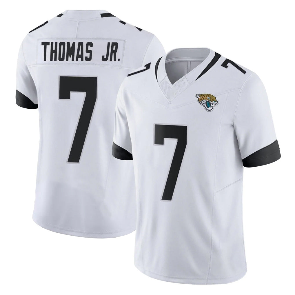 J.Jaguars #7 Brian Thomas Jr. Player White Vapor F.U.S.E. Limited Home Game Ldoa Stitched Jerseys