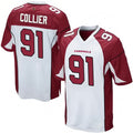 A.Cardinals #91 L.J. Collier Player White Game Ldoa Stitched Jerseys
