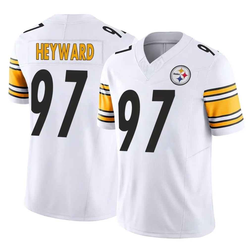 P.Steelers #97 Cameron Heyward Player White Limited Vapor F.U.S.E. Home Game Ldoa Stitched Jerseys