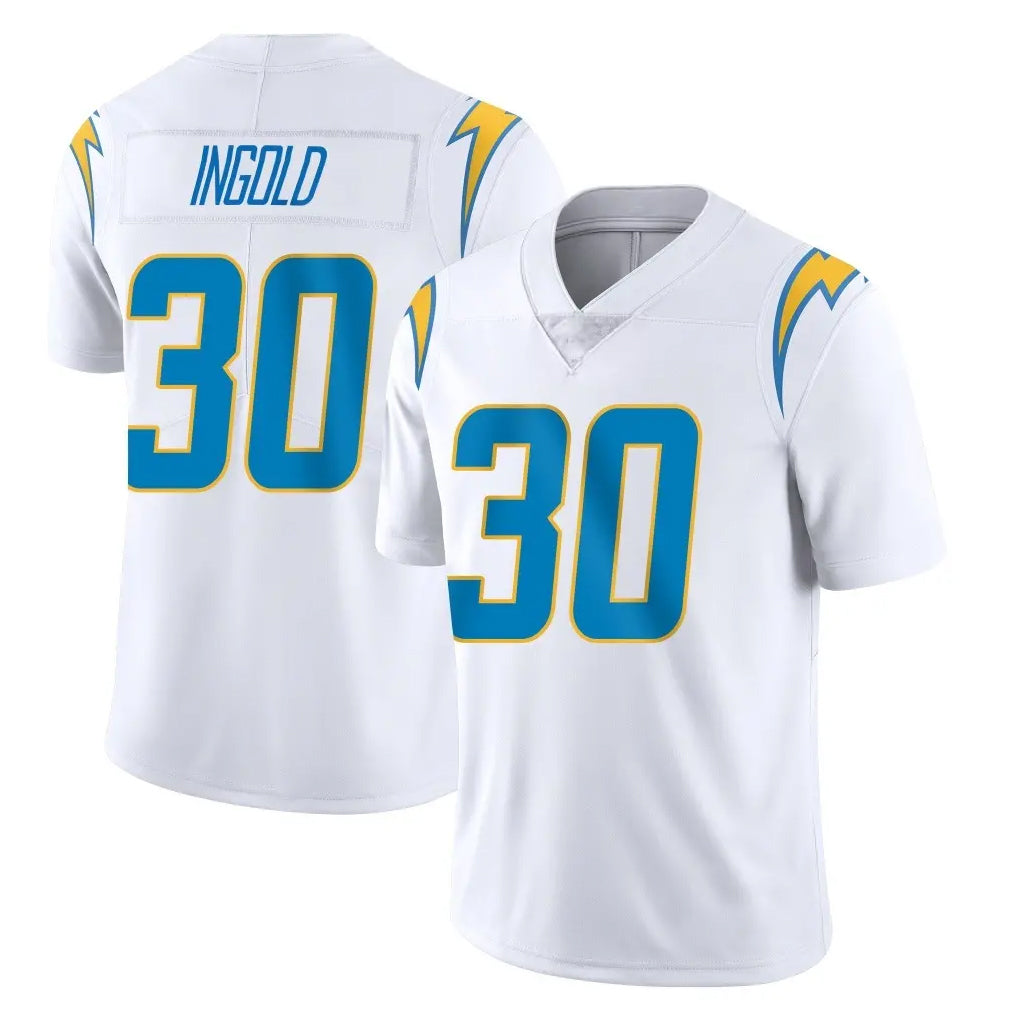 LA.Chargers #30 Alec Ingold Player White Limited Vapor Untouchable Home Game Ldoa Stitched Jerseys