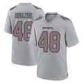 NE.Patriots #48 Namdi Obiazor Player Gray Fashion Limited Home Game Ldoa Stitched Jerseys