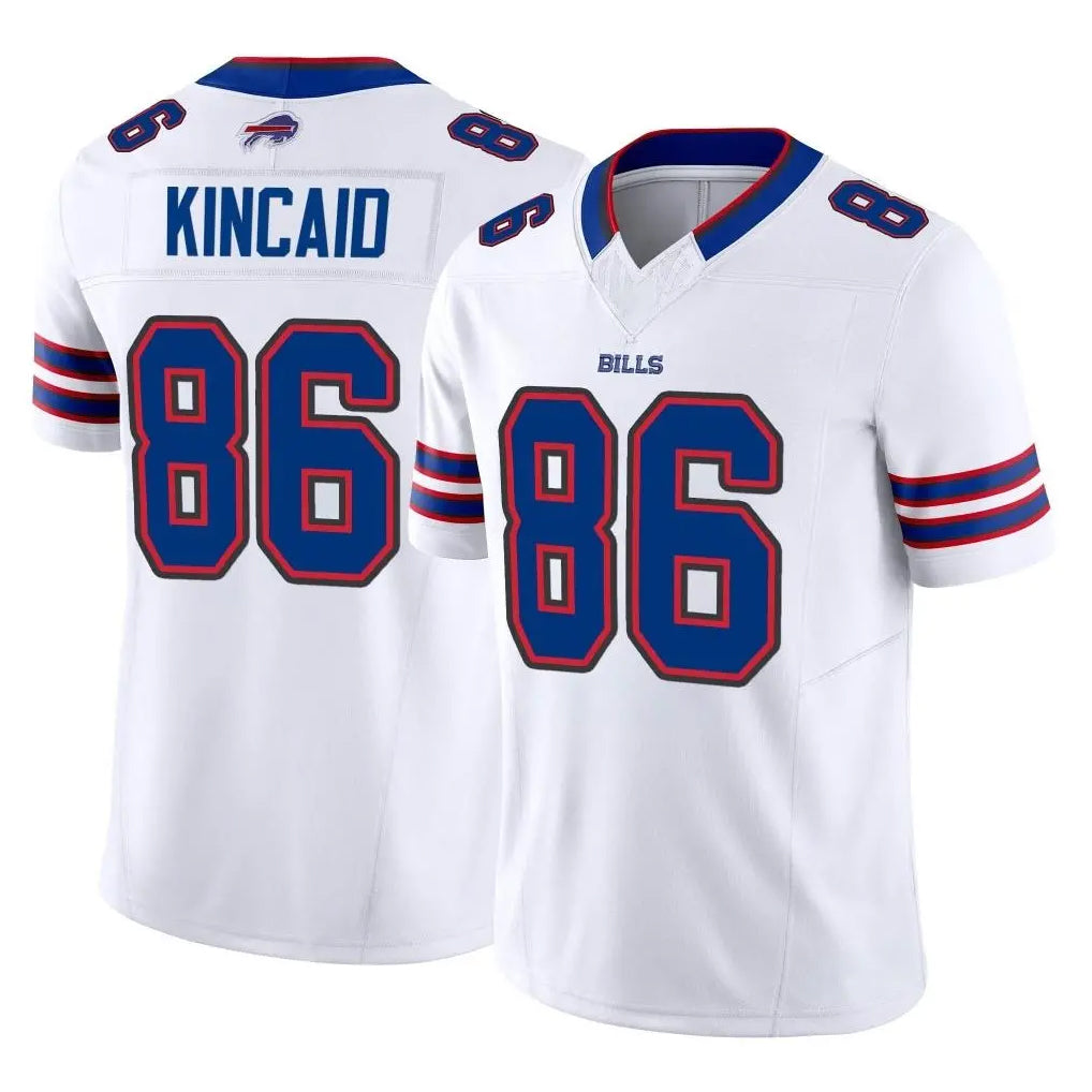 B.Bills #86 Dalton Kincaid Player White Vapor F.U.S.E. Limited Home Game Ldoa Stitched Jerseys