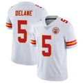KC.Chiefs #5 Mansoor Delane Player White Limited Vapor Untouchable Home Game Ldoa Stitched Jerseys
