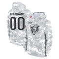 Custom C.Bears Arctic Camo Salute to Service Pullover Hoodies Limited Any Name & Numbers Ldoa Stitched Jerseys
