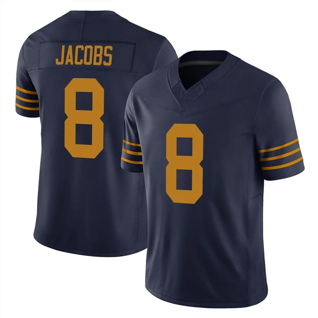 GB.Packers #8 Josh Jacobs Player Navy The 1923 Classic Vapor F.U.S.E. Home Game Ldoa Stitched Jerseys