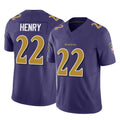 B.Ravens #22 Derrick Henry Player Purple Limited Home Game Ldoa Stitched Jerseys