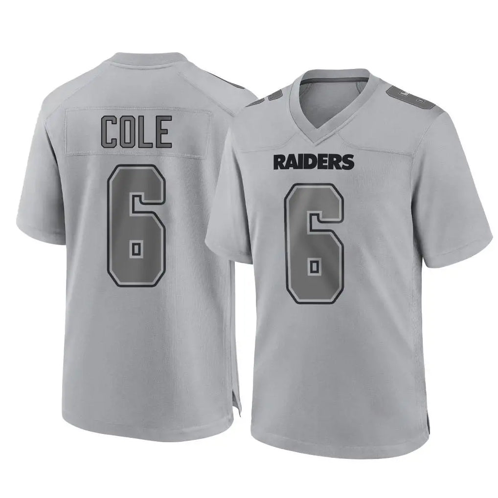 LV.Raiders #6 A.J. Cole Player Gray Atmosphere Fashion Limited Game Ldoa Stitched Jerseys