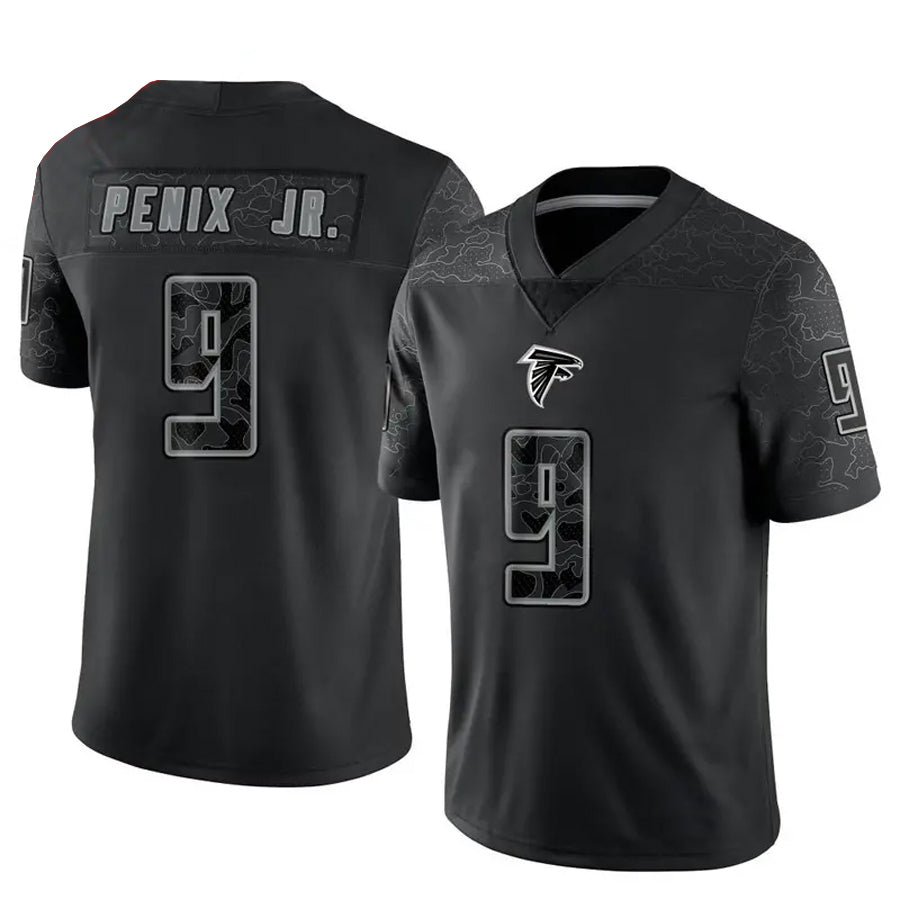 A.Falcons #9 Michael Penix Jr. Player Black RFLCTV Limited Ldoa Stitched Jerseys