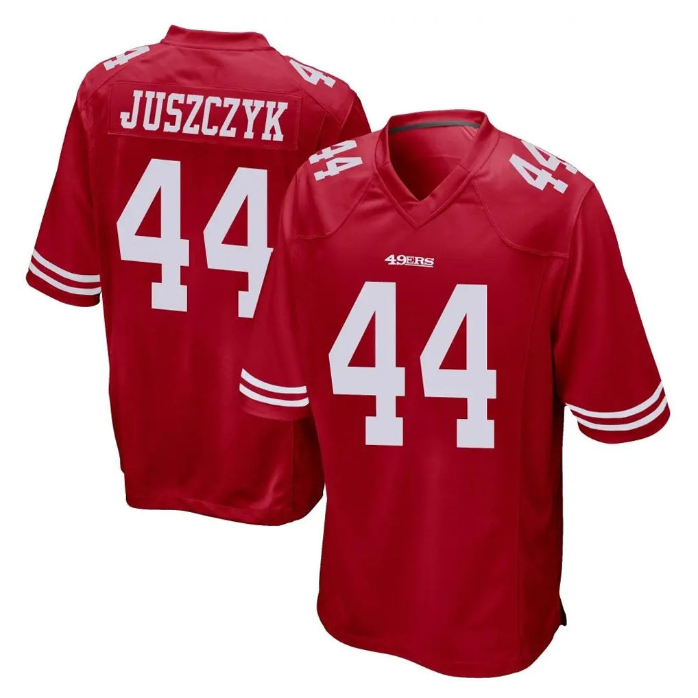 SF.49ers #44 Kyle Juszczyk Player Red Home Game Ldoa Stitched Jerseys