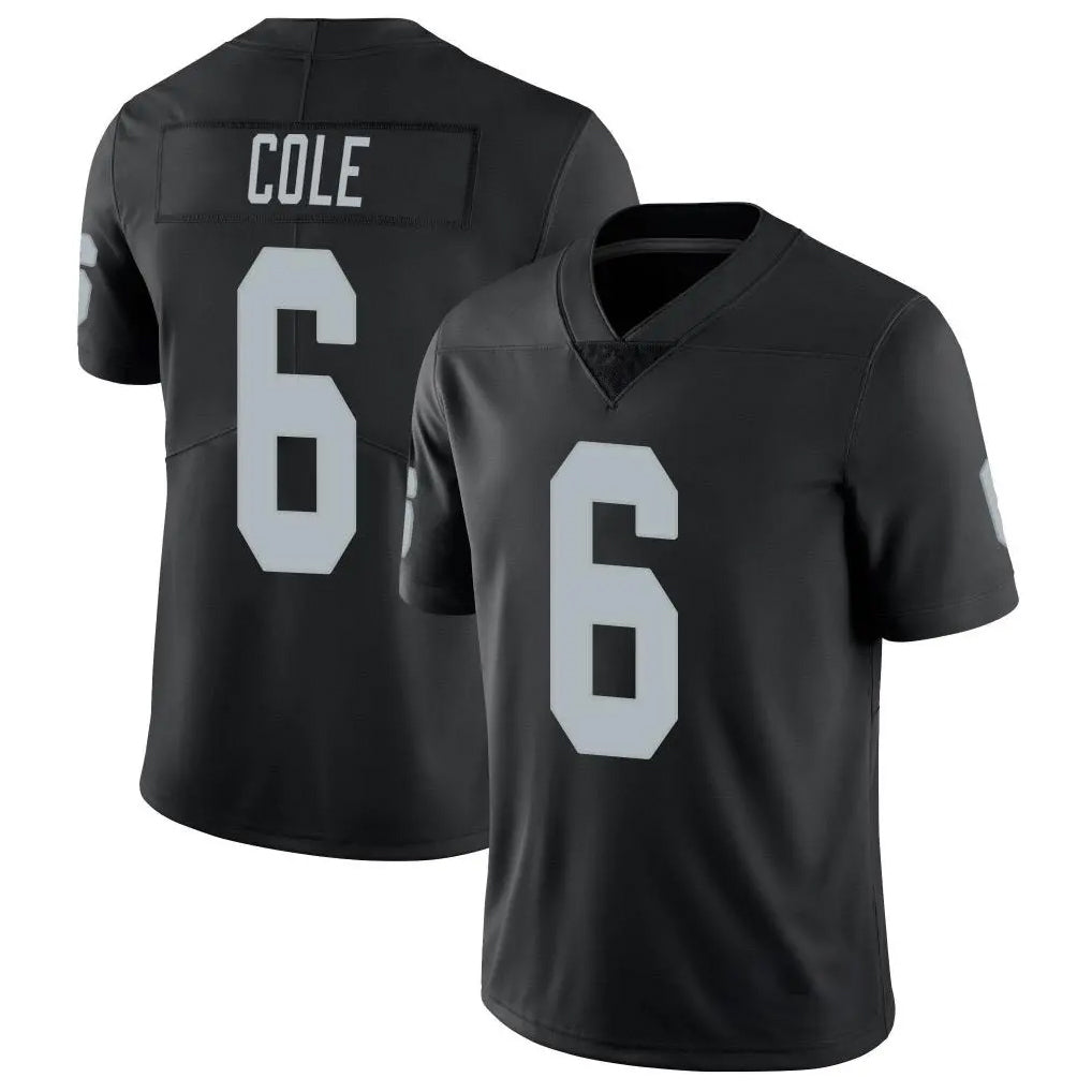 LV.Raiders #6 A.J. Cole Player Black Limited Vapor Untouchable Home Game Ldoa Stitched Jerseys