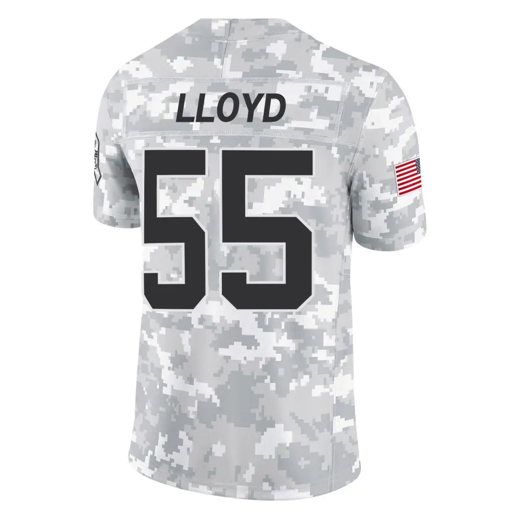 C.Panthers #55 Devin Lloyd Player Arctic Camo Salute to Service Limited Game Ldoa Stitched Jerseys
