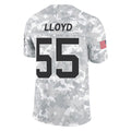 C.Panthers #55 Devin Lloyd Player Arctic Camo Salute to Service Limited Game Ldoa Stitched Jerseys