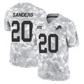 D.Lions #20 Barry Sanders Player Arctic Camo Salute To Service Limited Ldoa Stitched Jerseys