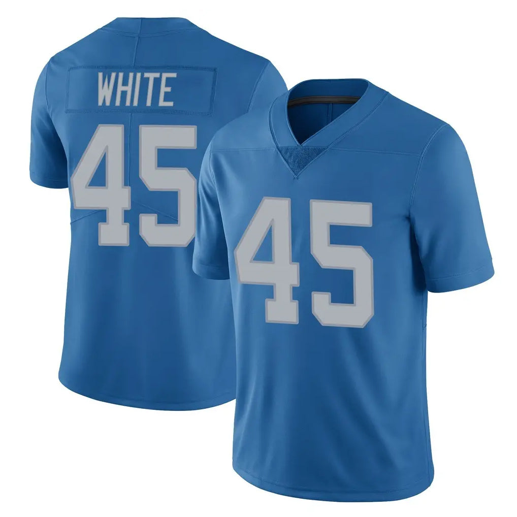 D.Lions #45 Devin White Player Blue Limited Throwback Vapor Untouchable Ldoa Stitched Jerseys