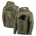 C.Panthers #4 Tetairoa McMillan Player Olive Salute to Service Hoodies Ldoa Stitched Jerseys