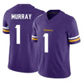 M.Vikings #1 Kyler Murray Player Purple Limited Vapor F.U.S.E. Home Game Ldoa Stitched Jerseys