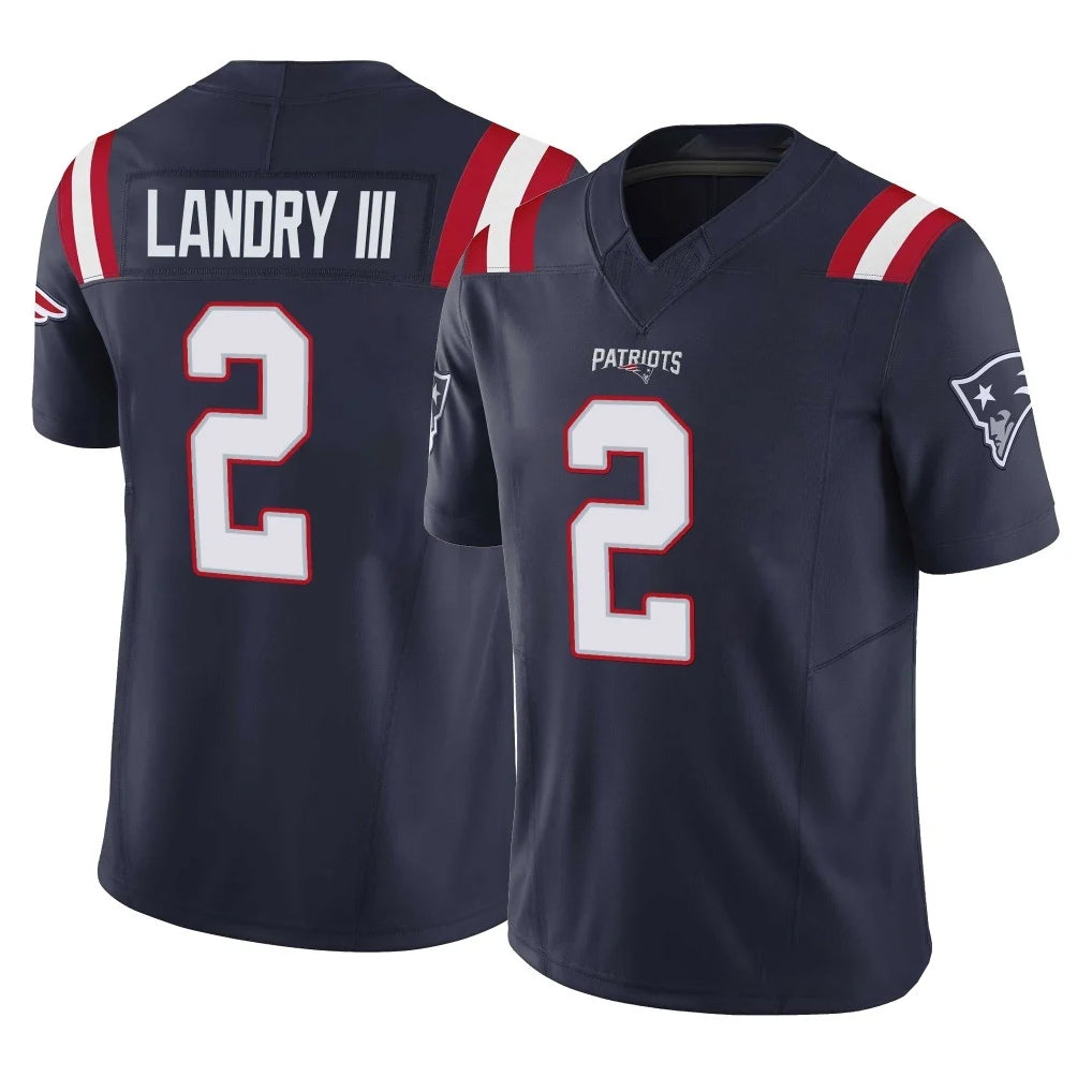 NE.Patriots #2 Harold Landry III Player Navy Limited Vapor F.U.S.E. Home Game Ldoa Stitched Jerseys