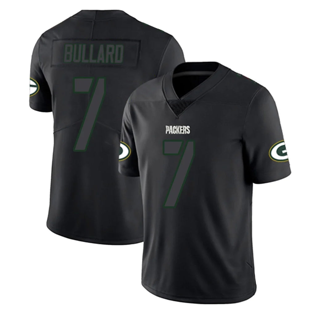GB.Packers #7 Javon Bullard Player Black Impact Limited Home Game Ldoa Stitched Jerseys