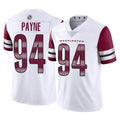 W.Commanders #94 Daron Payne Player White Limited Vapor Home Game Ldoa Stitched Jerseys