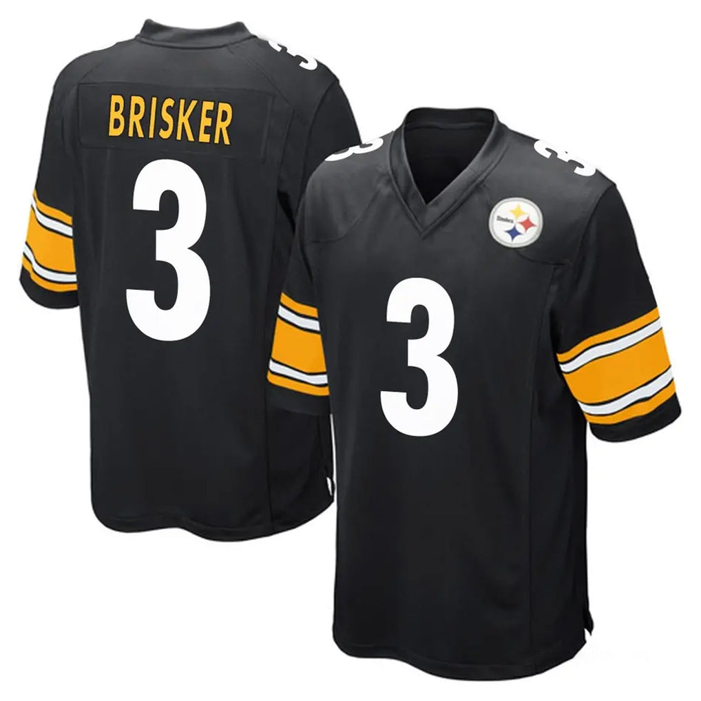 P.Steelers #3 Jaquan Brisker Player Black Home Game Ldoa Stitched Jerseys