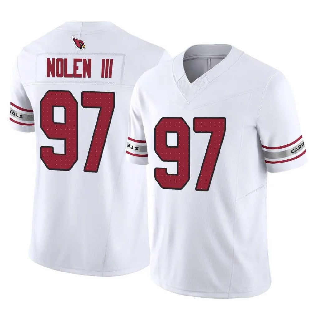 A.Cardinals #97 Walter Nolen III Player White Vapor F.U.S.E. Limited Home Game Ldoa Stitched Jerseys
