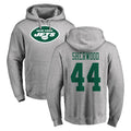 NY.Jets #44 Jamien Sherwood Player Gray LOGO Pullover Hoodies Limited Game Ldoa Stitched Jerseys