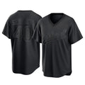 Athletics #40 Luis Severino Player Black Pitch Fashion T-shirt Home Game Ldoa Stitched Jerseys