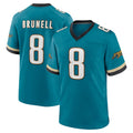 J.Jaguars #8 Mark Brunell?Player Teal Prowler Throwback Limited Home Game Ldoa Stitched Jerseys