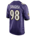 B.Ravens #98 Tony Siragusa Player Purple Alternate Home Game Ldoa Stitched Jerseys