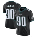 P.Eagles #90 Jordan Davis Player Black Limited Vapor Untouchable Home Game Ldoa Stitched Jerseys