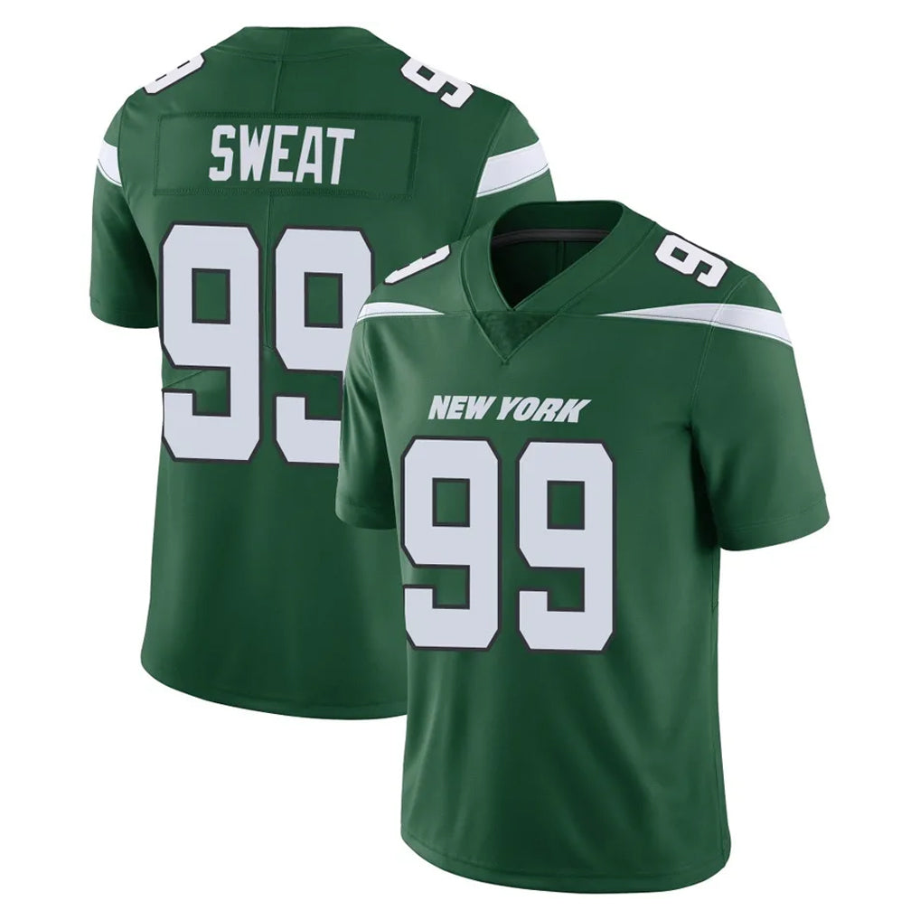 NY.Jets #99 T'Vondre Sweat Player Green Limited Vapor Home Game Ldoa Stitched Jerseys