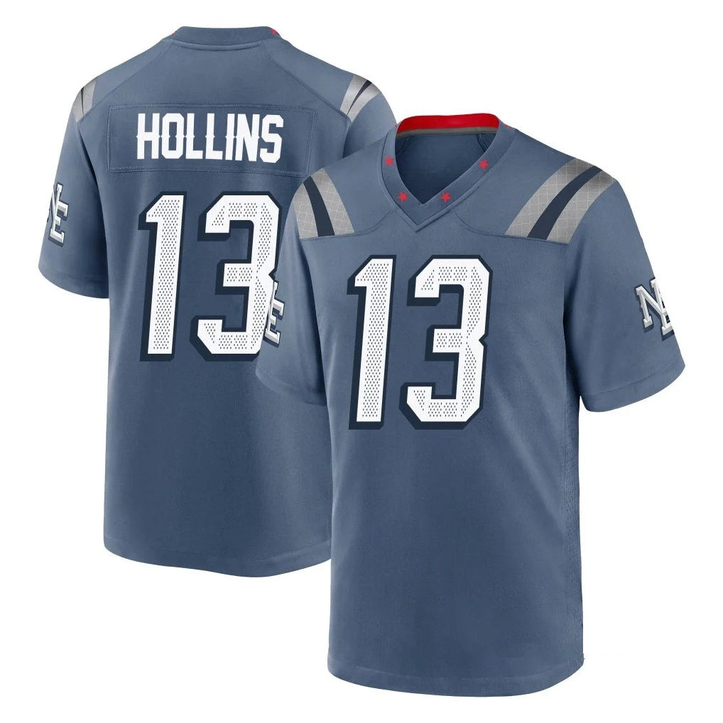 NE.Patriots #13 Mack Hollins Player Blue Rivalries Collection Home Game Ldoa Stitched Jerseys