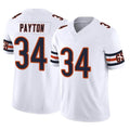 C.Bears #34 Walter Payton Player White Vapor F.U.S.E. Limited Home Game Ldoa Stitched Jerseys