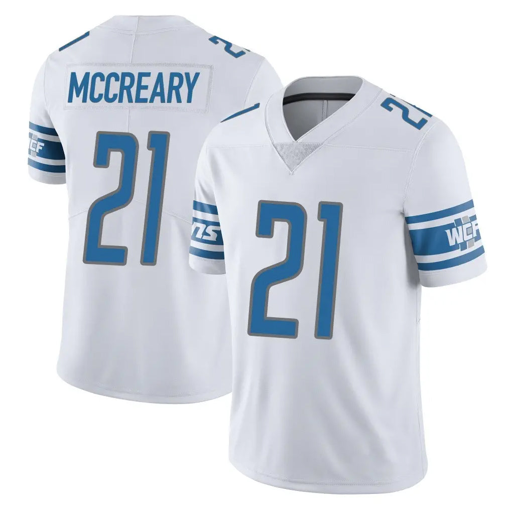 D.Lions #21 Roger McCreary Player White Limited Vapor Untouchable Home Game Ldoa Stitched Jerseys