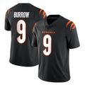 C.Bengals #9 Joe Burrow Player Black Vapor Untouchable Limited Home Game Ldoa Stitched Jerseys