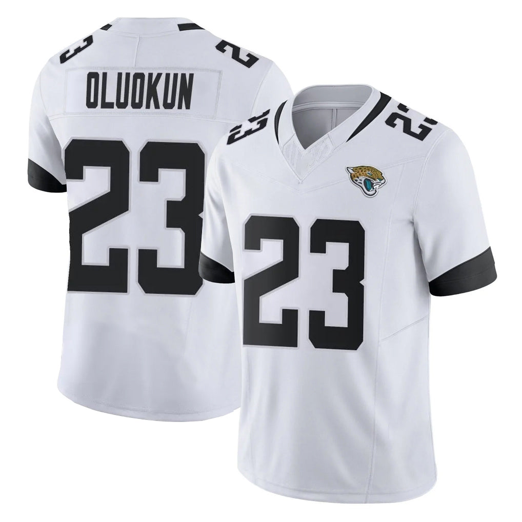 J.Jaguars #23 Foyesade Oluokun Player White Vapor F.U.S.E. Limited Home Game Ldoa Stitched Jerseys