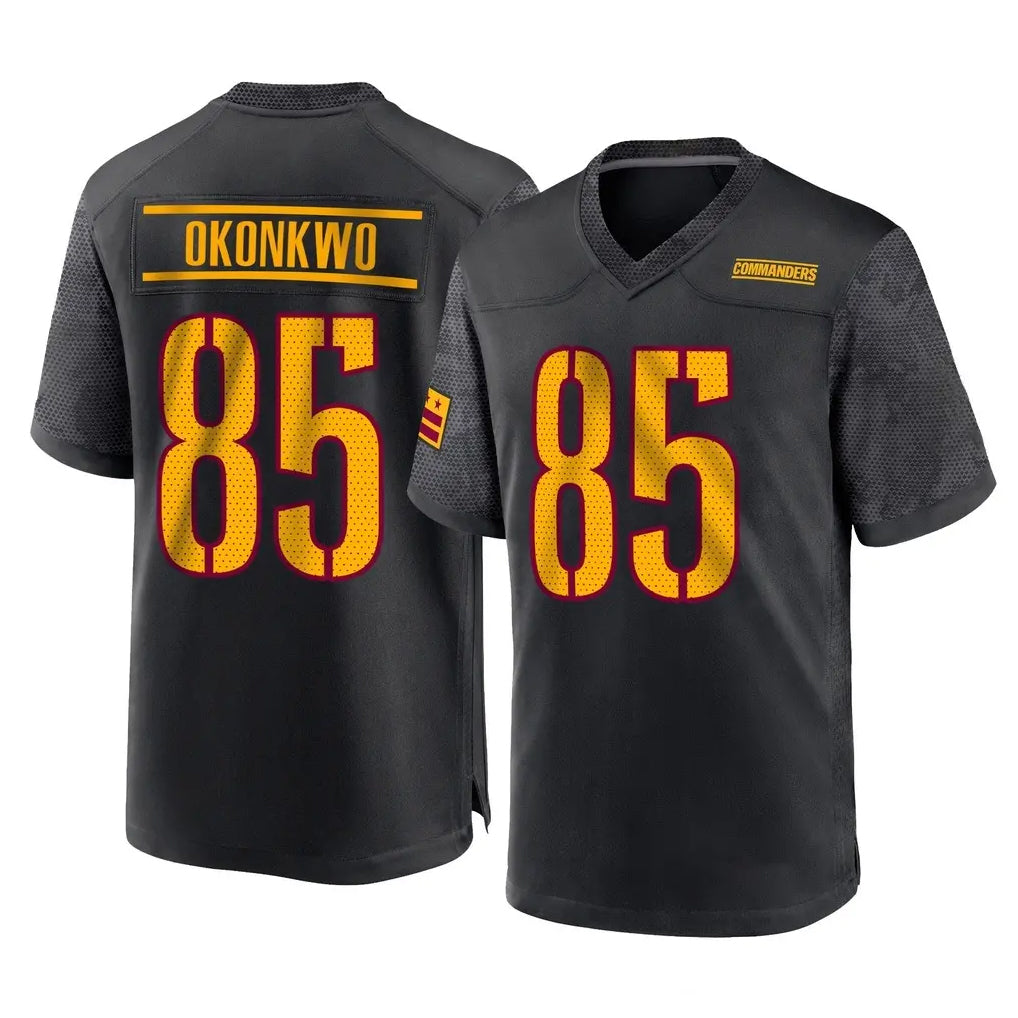 W.Commanders #85 Chig Okonkwo Player Black Home Game Ldoa Stitched Jerseys