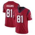 H.Texans #81 Jayden Higgins Player Red Limited Vapor Untouchable Home Game Ldoa Stitched Jerseys