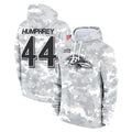 B.Ravens #44 Marlon Humphrey Player Arctic Camo Salute To Service Hoodie Ldoa Stitched Jerseys