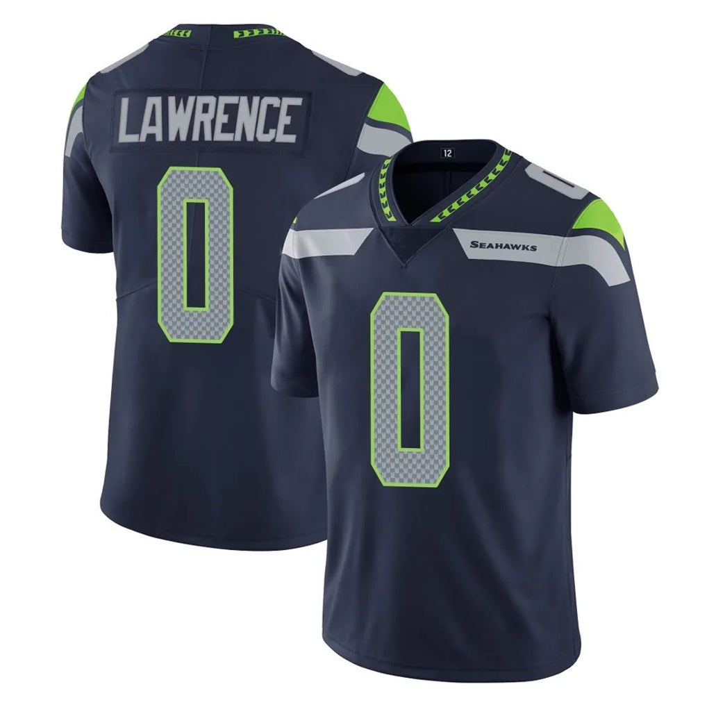 S.Seahawks #0 DeMarcus Lawrence Player Navy Limited Vapor Untouchable Home Game Ldoa Stitched Jerseys