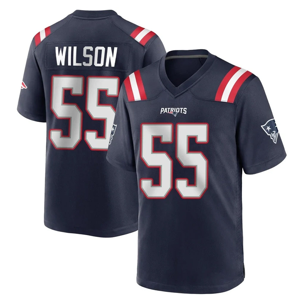 NE.Patriots #55 Jared Wilson Player Navy Home Game Ldoa Stitched Jerseys