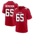 A.Falcons #65 Matthew Bergeron Player Red Team Color Home Game Ldoa Stitched Jerseys