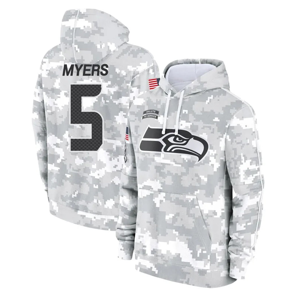 S.Seahawks #5 Jason Myers Player Arctic Camo Limited Salute to Service Pullover Hoodies Game Ldoa Stitched Jerseys