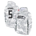 S.Seahawks #5 Jason Myers Player Arctic Camo Limited Salute to Service Pullover Hoodies Game Ldoa Stitched Jerseys